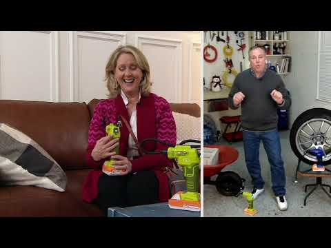 Air Joe iON 24V Cordless Digital Air Compressor w/ 6 Adapters on QVC