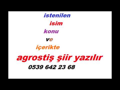 AKROSTİŞ ŞİİR YAZILIR