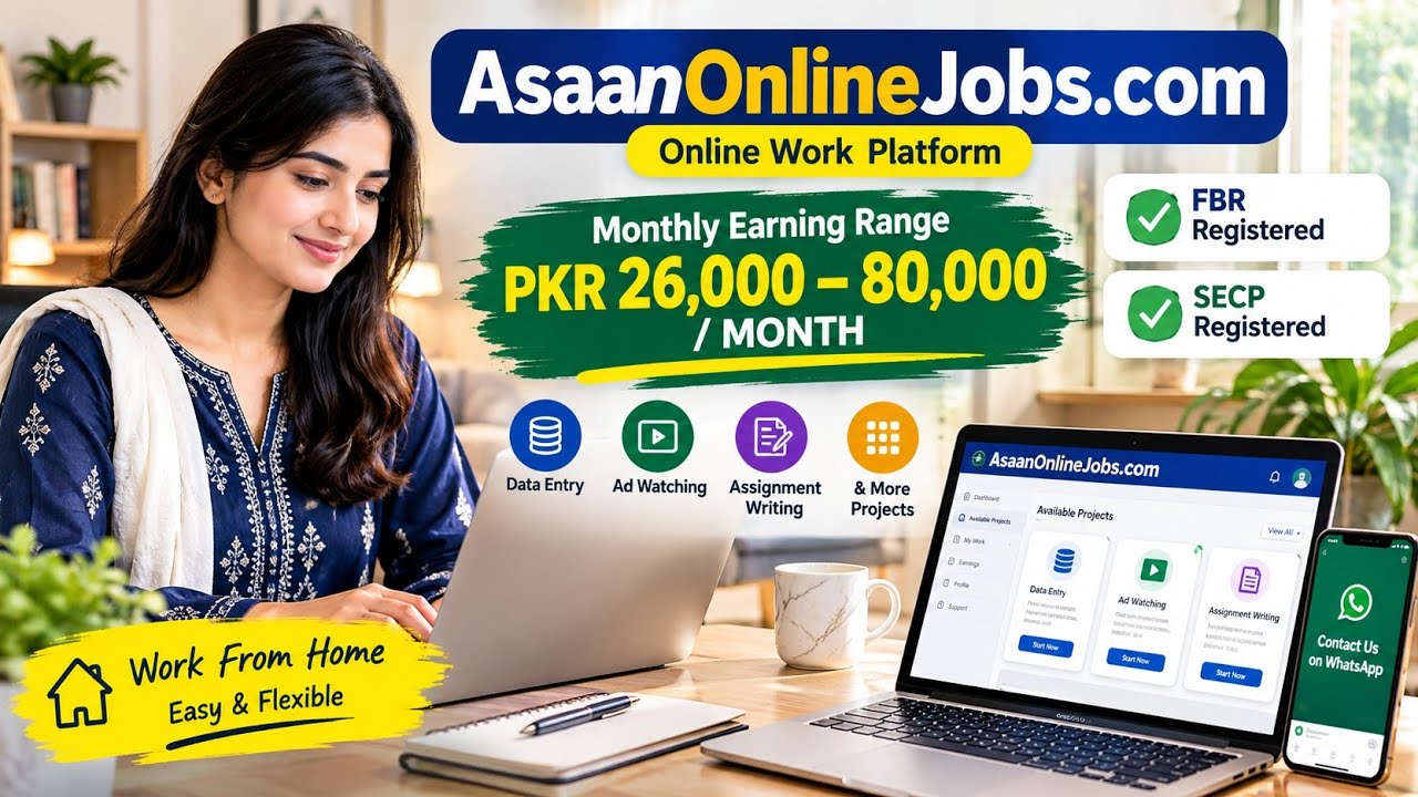 AsaanOnlineJobs.com Copy Paste Work Demo