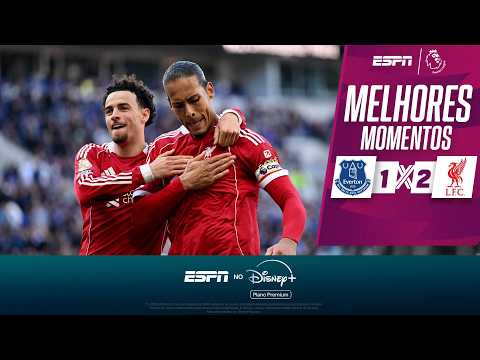 Gols e lances de Everton x Liverpool