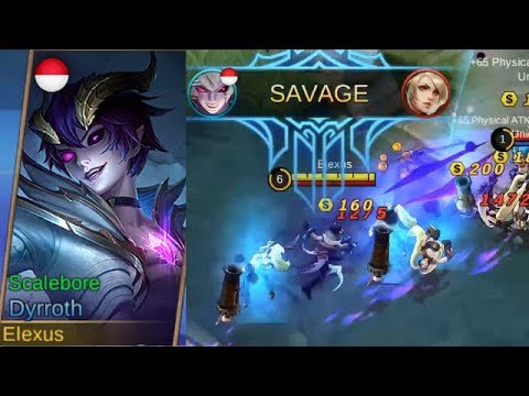 Dyrroth Basic/Second Skin Scalebore Gameplay - Normal Skin Mobile Legends