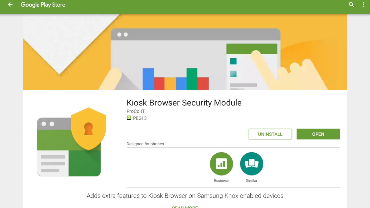 Kiosk Browser Security Module Installation + Activation