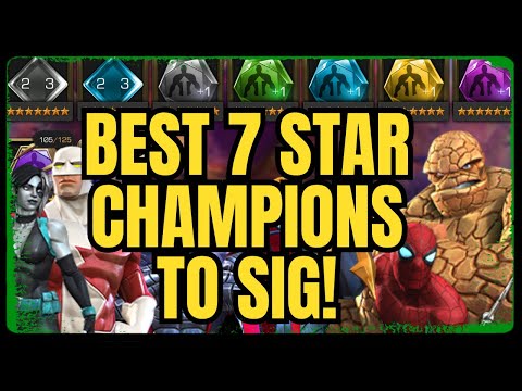 The BEST 7 Star Champions To Use Signature Stones On In My Opinion! December 2024!