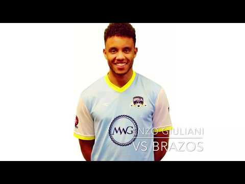 Enzo Giuliani (MS BRILLA FC) vs. Brazos - PDL 2017