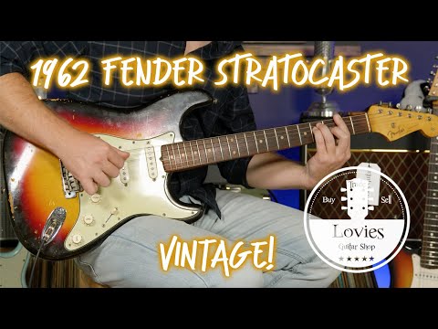 Vintage! 1962 Fender Stratocaster Electric Guitar 3-Tone Sunburst ALL Original! One Owner! + OHSC *Video Demo image 22