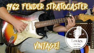 Video thumbnail for 1962 Fender Stratocaster - All Original - ONLY at Lovies Guitars - Vintage! by TJ Nilsen