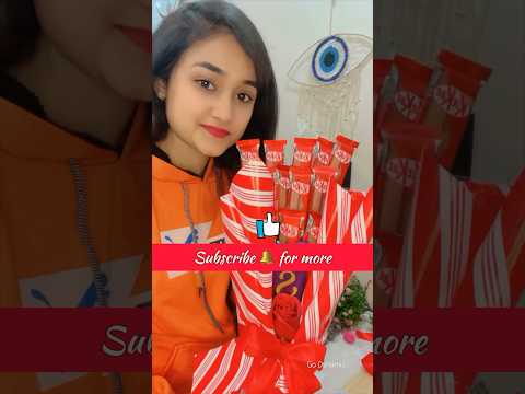 Chocolate bouquet at home | kitkat bouquet #shorts #youtubeshorts #chocolate #gift