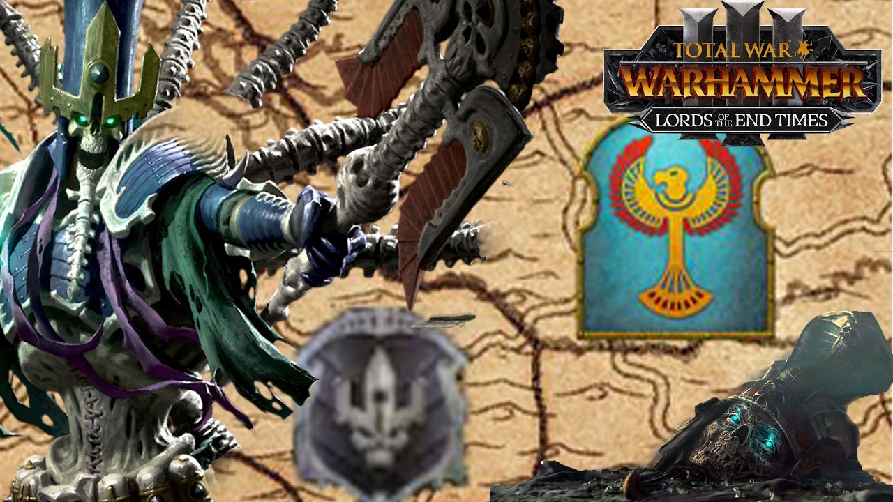 Nagash Starts in His Black Pyramid Right Next to Settra in Immortal Empires in End Times DLC