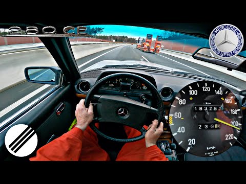 1984 Mercedes-Benz 280 CE W123 Coupé TOP SPEED DRIVE ON GERMAN AUTOBAHN🏎