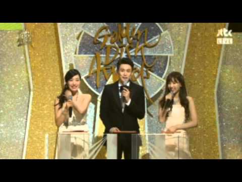 140116 #GoldenDisk Taeyeon & Tiffany MC Cut 6