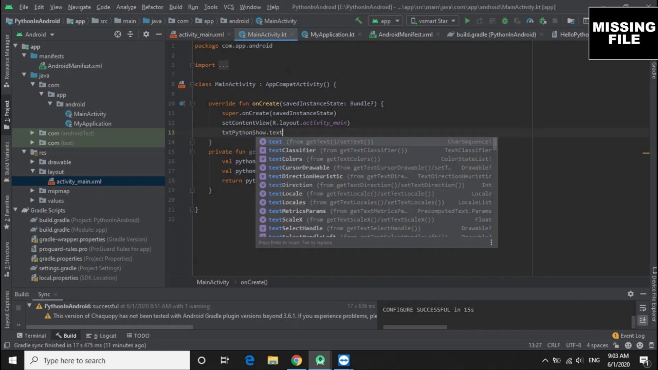 Integrating Python code into Android Studio application