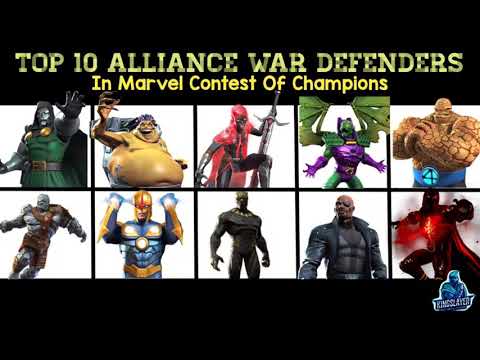 Top 10 Alliance War Defenders In Marvel Contest Of Champions | Do You Guys Agree?