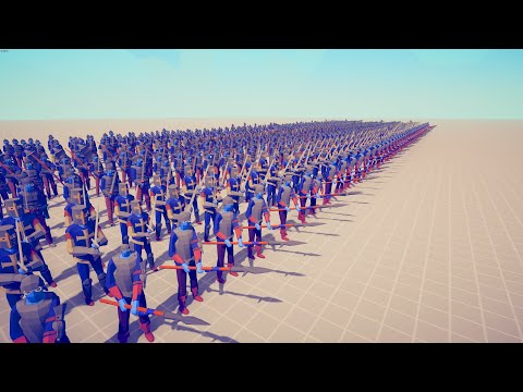 700x MEDIEVAL ARMY vs 700x FRENCH ARMY - Totally Accurate Battle Simulator TABS