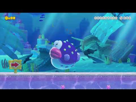 Porcupuffer eats Mario and Friends