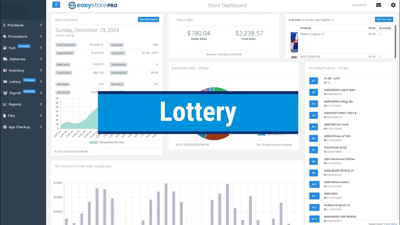 easystorePRO - Lottery