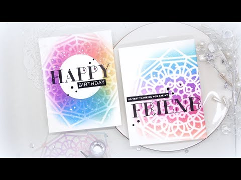 One Stencil, Two Ways with Distress Oxide