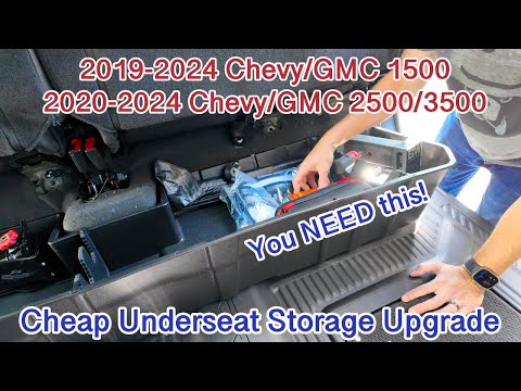 Upgrade Your Chevy/GMC Truck’s Underseat Storage by 75% | Tyger Underseat Storage System Install