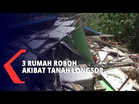 Rumah Roboh Akibat Tanah Longsor, Seorang Warga Alami Luka di Kepala