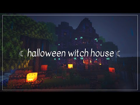 phoebe - ☾ * Halloween Witch House | Minecraft Build Process ⁂ ☾