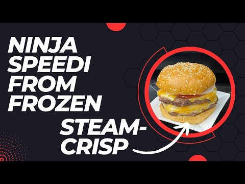 Ninja SPEEDI Steam Crisped FROZEN Cheeseburgers! How to Cook Burgers From FROZEN!