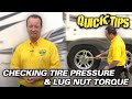 Checking Tire Pressure and Lug Nut Torque | Pete's RV Quick Tips Checking Tire Pressure and Lug Nut Torque | Pete's RV Quick Tips