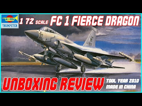 TRUMPETER 1/72 FC-1/JF-17  FIERCE DRAGON/THUNDER UNBOXING REVIEW