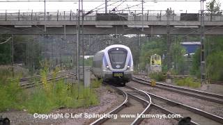 preview picture of video 'SL X60 6052 at Upplands Väsby, Stockholm'