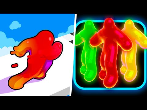 Play 22222 Video Games Jelly Runner 3D, Blob Man Runner - 1⭐Max Level Gameplay Walkthrough Moblie