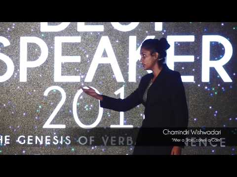 Chamindri Wishwadari - “After A Storm Comes A Calm” - Best Speaker 2016