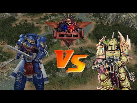 Dawn of War - Unification mod 6.9 Ultramarines vs Death Guard (Insane Ai with Advenced Tactics)