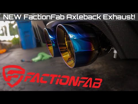 FactionFab's NEW Axleback Exhaust - 3.5" SS Burnt Tips - Subaru WRX 15+