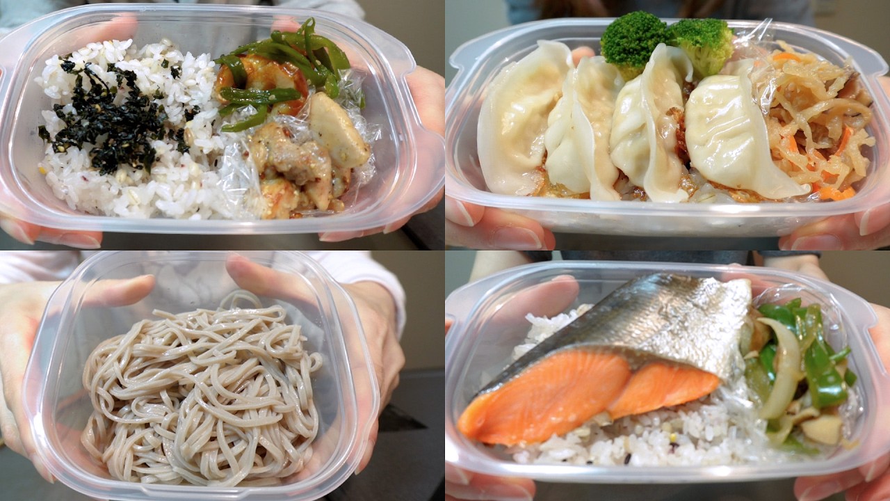 【タッパー弁当5日間】映えないけど美味しい！地味なお弁当