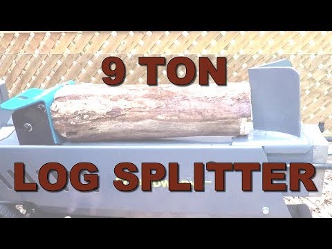 9 Ton Log Splitter - Unboxing and Trial Run