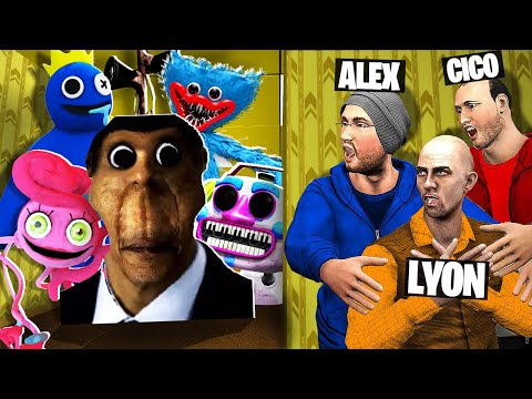 SPAVENTO I MIEI AMICI NEL LABIRINTO NEXTBOTS SU GMOD!!