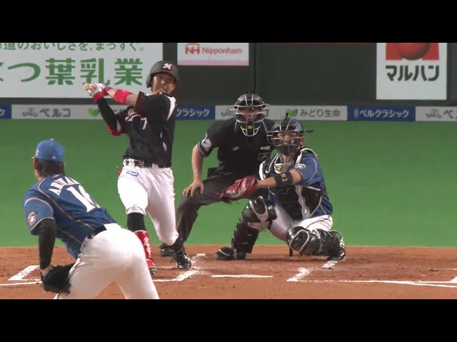 【2回表】3連打で一気に逆転!! マリーンズ・鈴木の一打で試合をひっくり返す!! 2018/5/5 F-M
