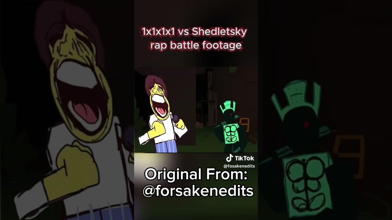 1x Vs Shedletsky Rap Battle Footage #shorts #forsaken #tiktok #drawing #shedletsky #1x1x1x1 #memes