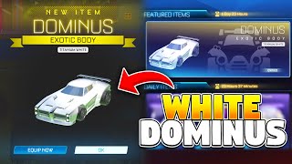 TITANIUM WHITE DOMINUS ITEM SHOP ON ROCKET LEAGUE!