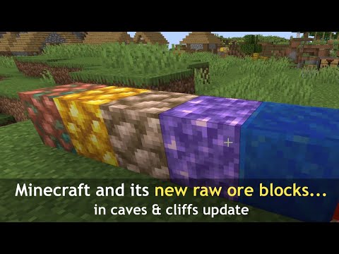 Minecraft and cave update's new ore generations & mechanics to think about...