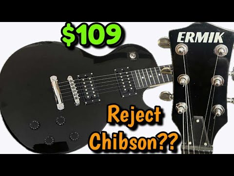 AWESOME ERMIK LES PAUL Style Guitar From Amazon Is Pretty Good! BUT IS IT A REJECT CHIBSON?