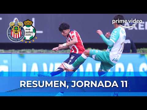 RESUMEN Y GOLES ⚽️ | CHIVAS 3-0 SANTOS | GOLEADA EN EL AKRON | JORNADA 11 CLAUSURA 2026 👊🇫🇷