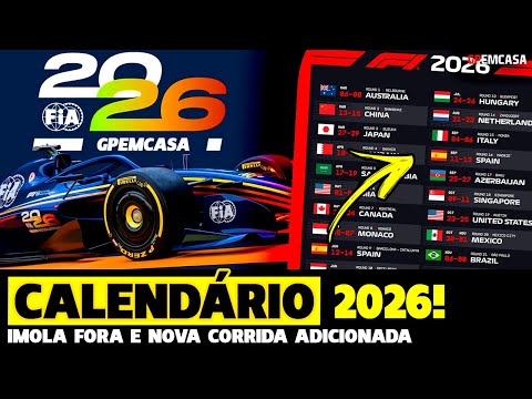 Vídeo: Calendário F1 2026: datas das corridas e etapas
