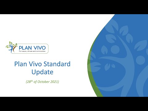 Plan Vivo Standard Update V5 0 public consultation webinar