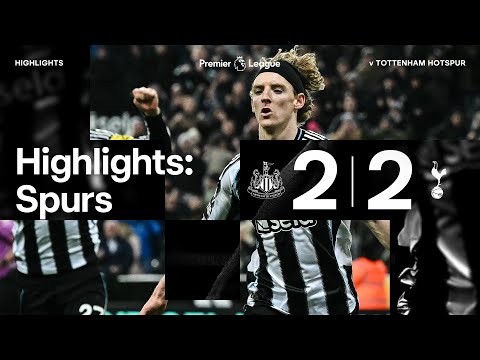Newcastle United 2 Tottenham Hotspur 2 | Premier League Highlights