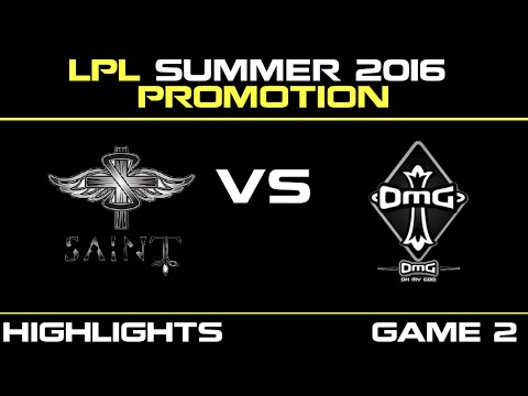 SAT vs OMG Game 2 Highlights Tencent LPL LPL summer Promotion 2016 Finals Saint Gaming vs Oh My God