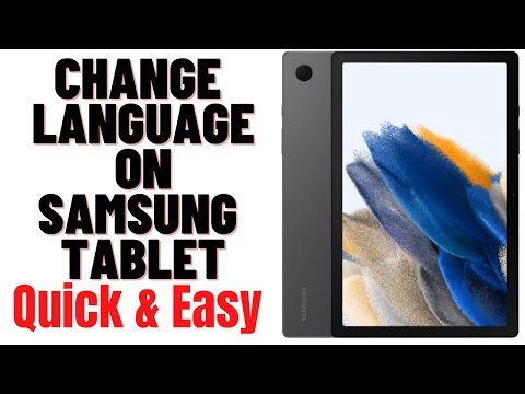 HOW TO CHANGE LANGUAGE ON SAMSUNG TABLET 2024