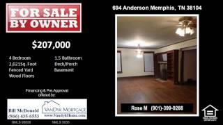 4 Bedroom House for Sale near Central High School in Memphis TN