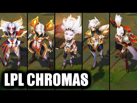 All New LPL Chromas - Tenfold Triumph Chromas (League of Legends)