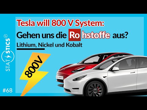 STAT E-STICS #68 | Tesla will 800 V System – gehen uns die Rohstoffe Lithium, Nickel und Kobalt aus?
