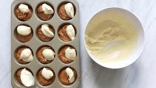 Nutella Cream Cheese Swirl Pumpkin Muffins