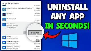 How To Uninstall Apps On Windows 10 | How To Delete Apps In Laptop